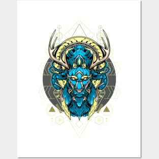 What's Your Spirit Animal? Epic Blue Light DEER Posters and Art